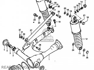 REAR SWINGING ARM - GS1100 1984 (E) USA (E03)