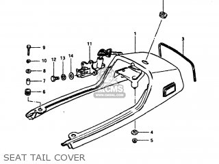 SEAT TAIL COVER - GS1100 1984 (E) USA (E03)