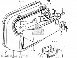 SIDE BAG - GS1100 1984 (E) USA (E03)