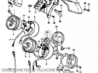 SPEEDOMETER - TACHOMETER - GS1100 1984 (E) USA (E03)