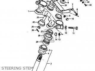 STEERING STEM - GS1100 1984 (E) USA (E03)