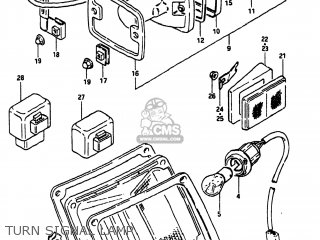 TURN SIGNAL LAMP - GS1100 1984 (E) USA (E03)