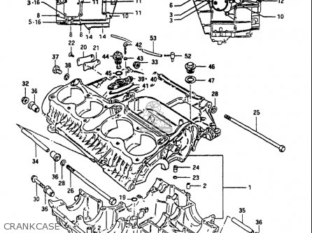 CRANKCASE - GS1100 1984 (E) USA (E03)