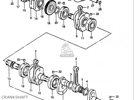 CRANKSHAFT - GS1100 1984 (E) USA (E03)