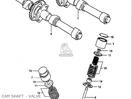 CAM SHAFT - VALVE - GS1100 1984 (E) USA (E03)