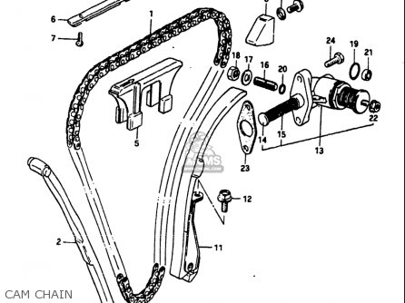CAM CHAIN - GS1100 1984 (E) USA (E03)