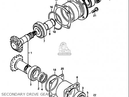 SECONDARY DRIVE GEAR - GS1100 1984 (E) USA (E03)