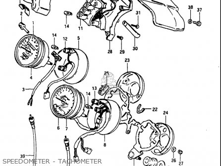 SPEEDOMETER - TACHOMETER - GS1100 1984 (E) USA (E03)