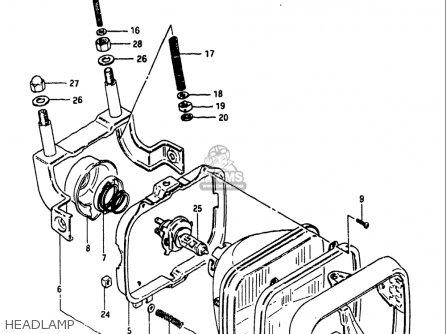 HEADLAMP - GS1100 1984 (E) USA (E03)