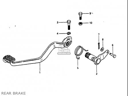 REAR BRAKE - GS1100 1984 (E) USA (E03)