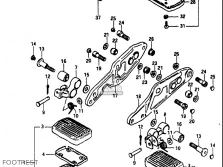 FOOTREST - GS1100 1984 (E) USA (E03)