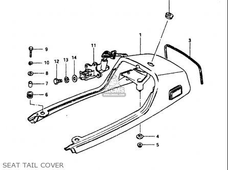 SEAT TAIL COVER - GS1100 1984 (E) USA (E03)