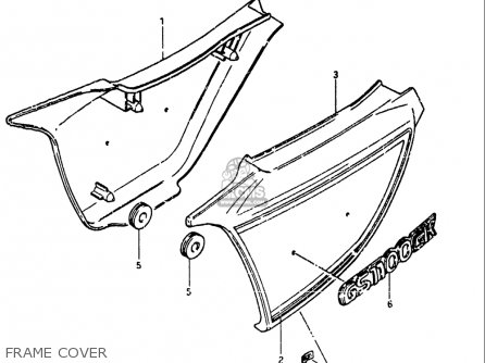FRAME COVER - GS1100 1984 (E) USA (E03)