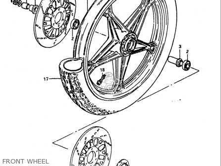 FRONT WHEEL - GS1100 1984 (E) USA (E03)