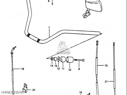 HANDLEBAR - GS1100 1984 (E) USA (E03)