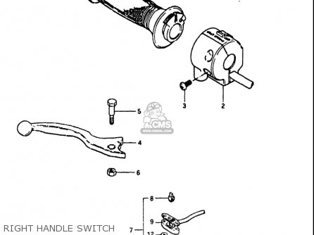 RIGHT HANDLE SWITCH - GS1100 1984 (E) USA (E03)