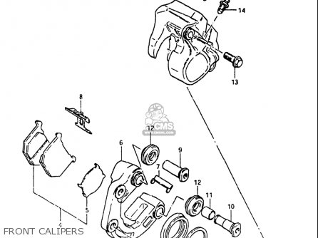 FRONT CALIPERS - GS1100 1984 (E) USA (E03)