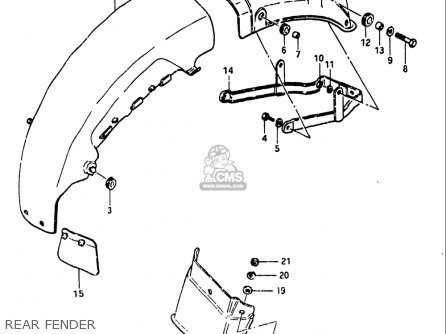 REAR FENDER - GS1100 1984 (E) USA (E03)