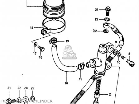 REAR MASTER CYLINDER - GS1100 1984 (E) USA (E03)