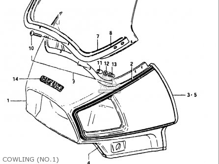 COWLING (NO.1) - GS1100 1984 (E) USA (E03)