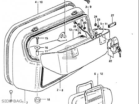 SIDE BAG - GS1100 1984 (E) USA (E03)