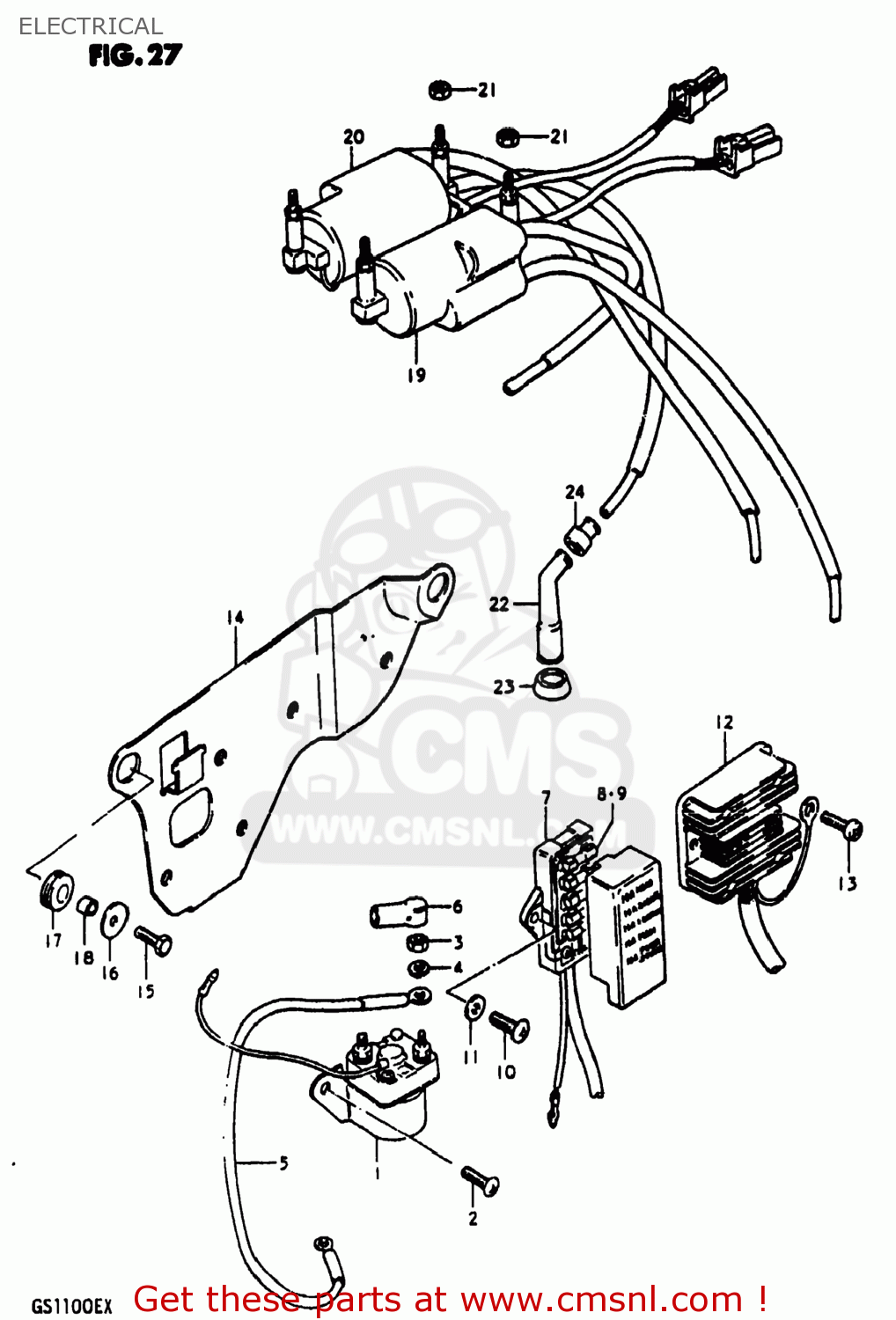 ELECTRICAL GS1100E 1980 (T) USA (E03)