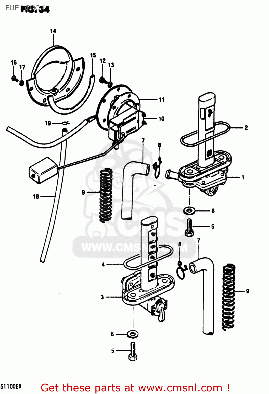 FUEL COCK GS1100E 1980 (T) USA (E03)