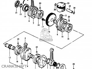 CRANKSHAFT - GS1100E 1980 (T) USA (E03)