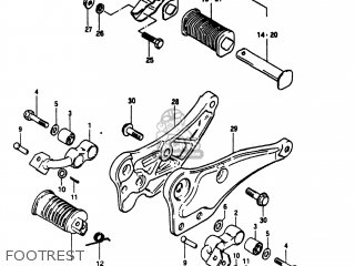 FOOTREST - GS1100E 1980 (T) USA (E03)