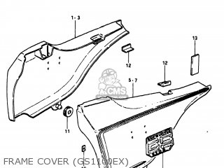 FRAME COVER (GS1100EX) - GS1100E 1980 (T) USA (E03)