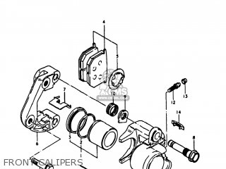 FRONT CALIPERS - GS1100E 1980 (T) USA (E03)