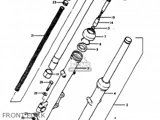 FRONT FORK - GS1100E 1980 (T) USA (E03)