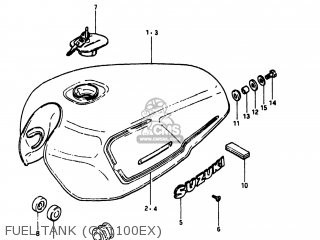 FUEL TANK (GS1100EX) - GS1100E 1980 (T) USA (E03)