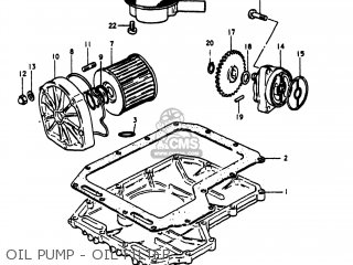 OIL PUMP - OIL FILTER - GS1100E 1980 (T) USA (E03)