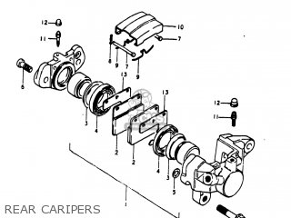 REAR CARIPERS - GS1100E 1980 (T) USA (E03)