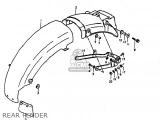 REAR FENDER - GS1100E 1980 (T) USA (E03)