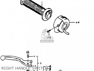 RIGHT HANDLE SWITCH - GS1100E 1980 (T) USA (E03)