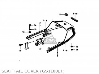 SEAT TAIL COVER (GS1100ET) - GS1100E 1980 (T) USA (E03)