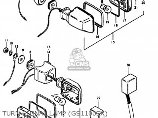 TURN SIGNAL LAMP (GS1100EX) - GS1100E 1980 (T) USA (E03)