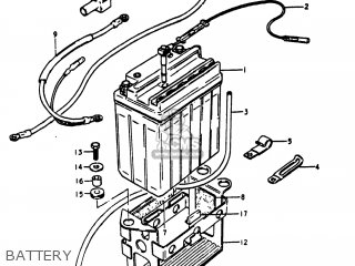 BATTERY - GS1100E 1981 (X) USA (E03)