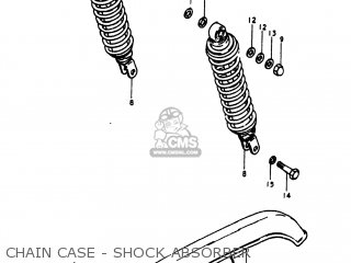 CHAIN CASE - SHOCK ABSORBER - GS1100E 1981 (X) USA (E03)