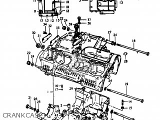 CRANKCASE - GS1100E 1981 (X) USA (E03)
