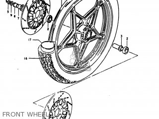FRONT WHEEL - GS1100E 1981 (X) USA (E03)