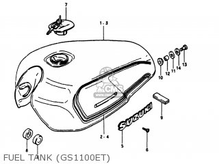 FUEL TANK (GS1100ET) - GS1100E 1981 (X) USA (E03)