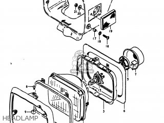HEADLAMP - GS1100E 1981 (X) USA (E03)