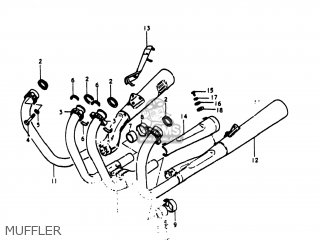 MUFFLER - GS1100E 1981 (X) USA (E03)