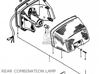 REAR COMBINATION LAMP - GS1100E 1981 (X) USA (E03)