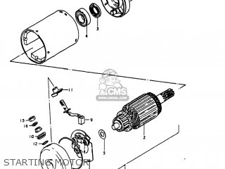 STARTING MOTOR - GS1100E 1981 (X) USA (E03)