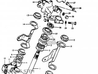STEERING STEM - GS1100E 1981 (X) USA (E03)