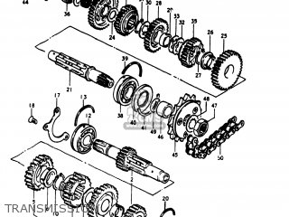 TRANSMISSION - GS1100E 1981 (X) USA (E03)